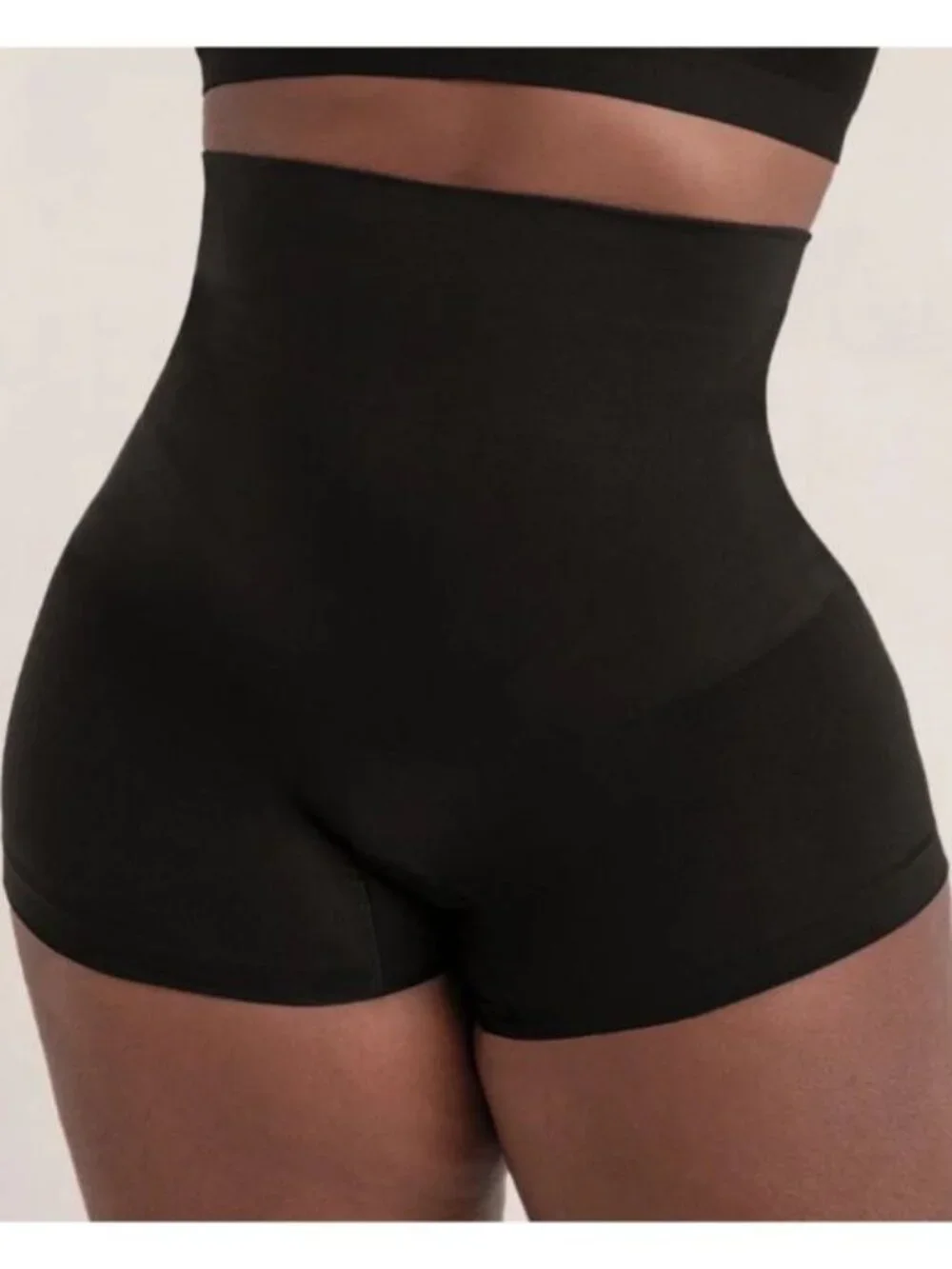 Shapermint Essentials All Day Every Day High-Waisted Shaper Boyshort XL Black - Picture 1 of 5